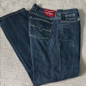 Kimes Ranch Dark Blue Bootcut Jeans size 36x34